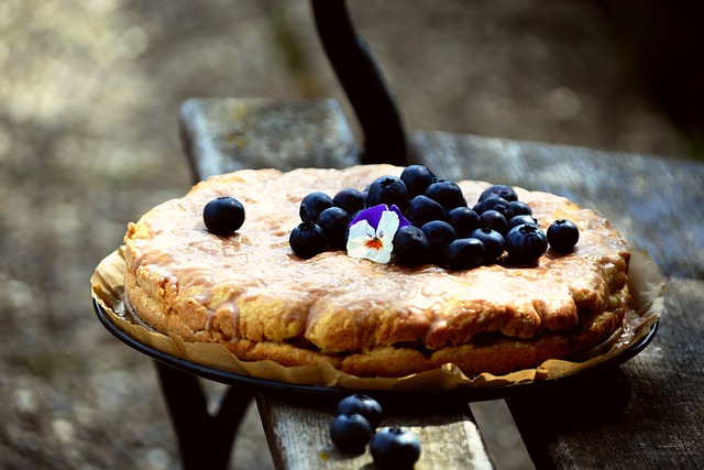Cake Blueberry Pie Blueberries Eat